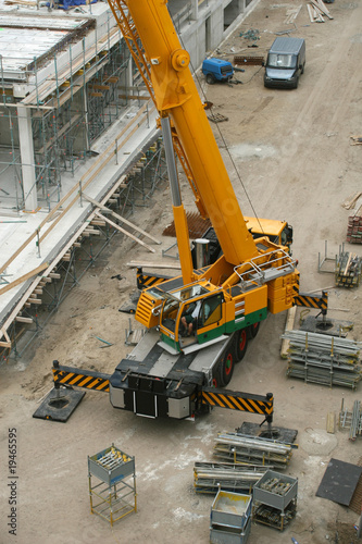 Crane On Construction Site