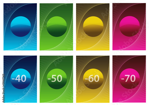 sale labels - vector