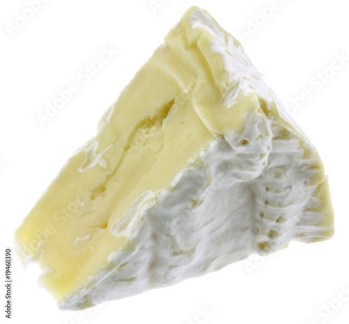 portion fromage camembert fond blanc