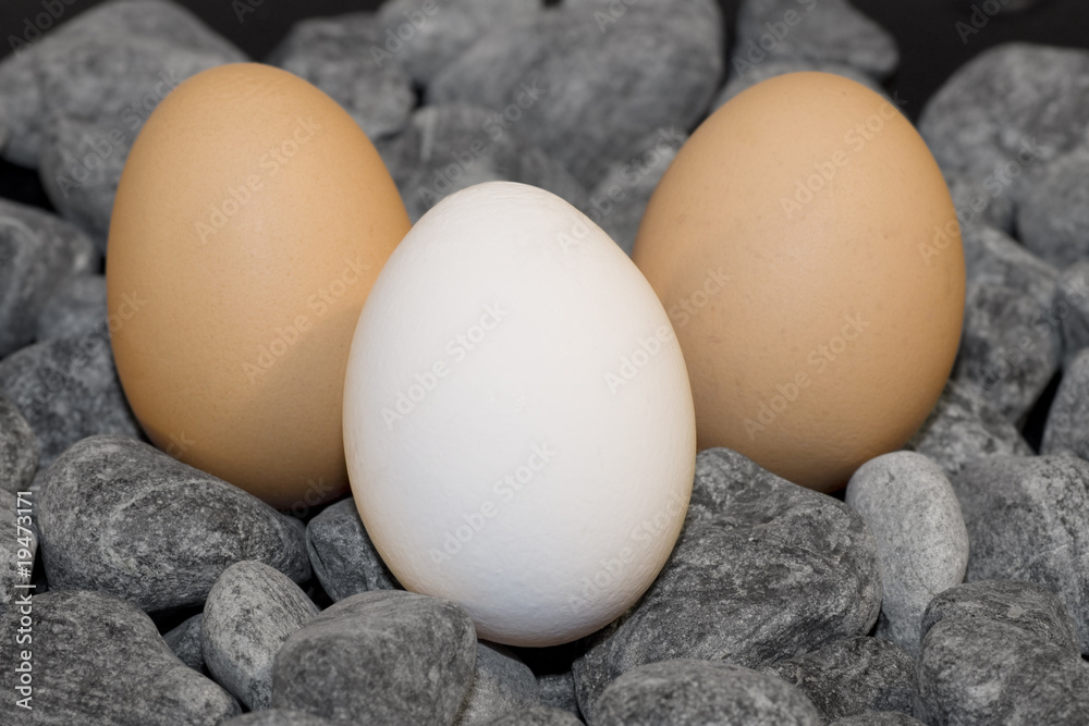 Easter Eggs with Stones Easter Eggs with Stones