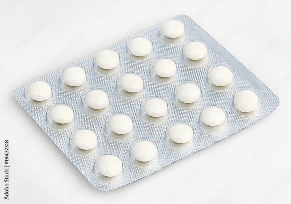 Pills in a bubble pack Pills in a bubble pack