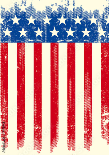 American grunge flag