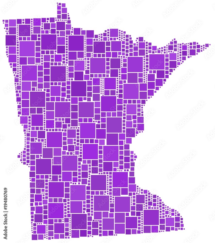 Fototapeta premium Map of Minnesota (USA)