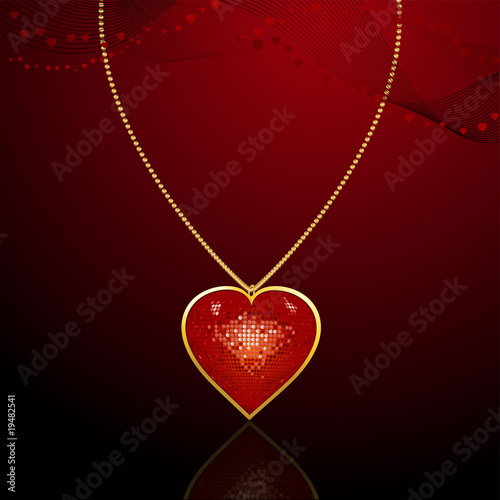 Valentine pendant background