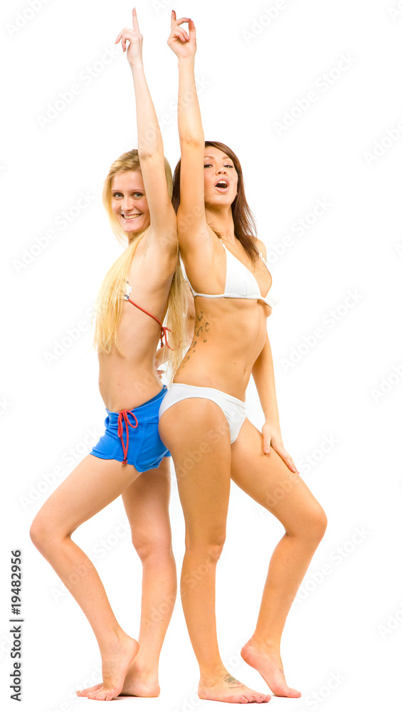 Fototapeta premium active women isolated portrait