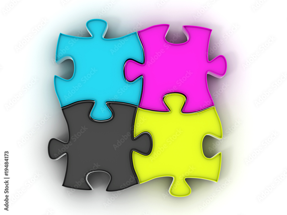 Puzzle. cmyk Puzzle. cmyk