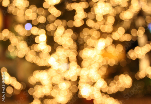 luci natalizie fuori fuoco