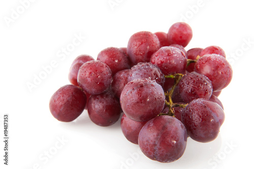 Fresh red grapes