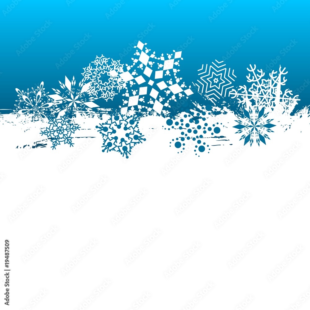 Obraz premium Snowflakes background. Vector design illustration.