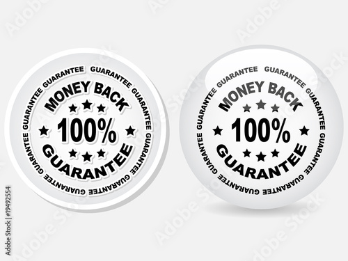 100 % GUARANTEE label vector illustration