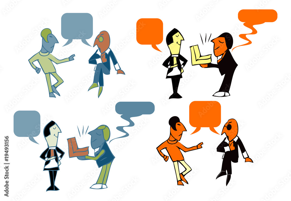 Fototapeta premium business action man, meeting, talk, gift, business group meeting