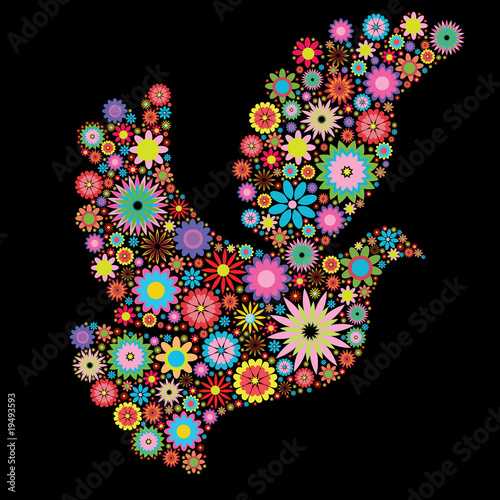 Flower bird