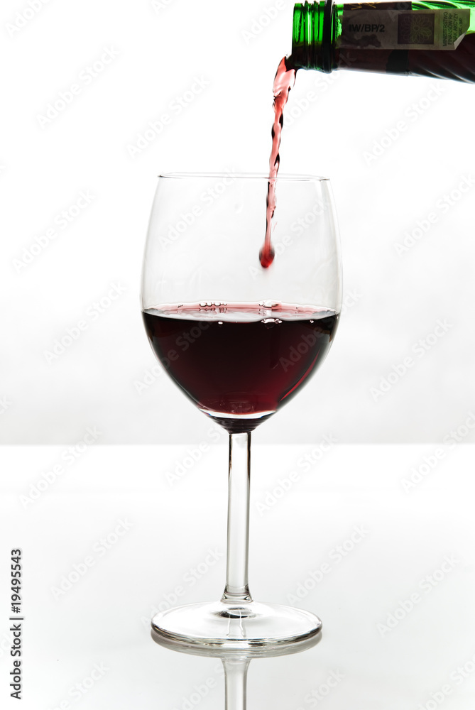 glass of red wine isolated on white background glass of red wine isolated on white background