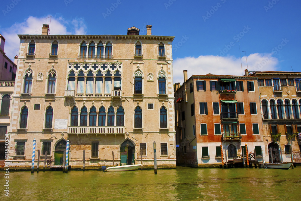 Two Buildings in Venice by Canal