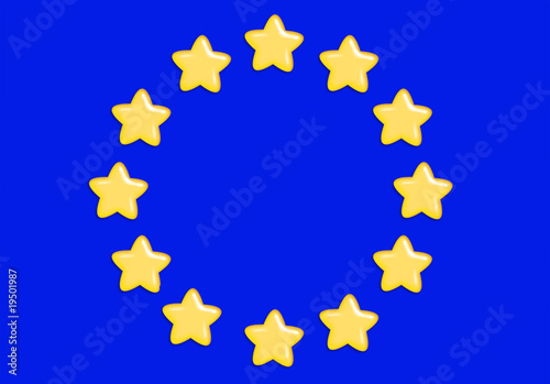 bandeira europeia em gomas
