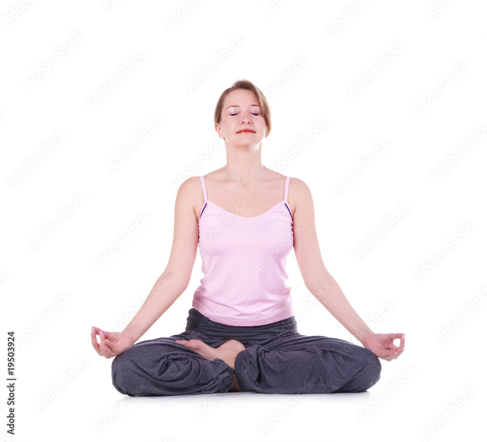 Woman meditating