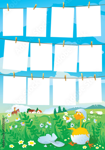 Template for children's photos