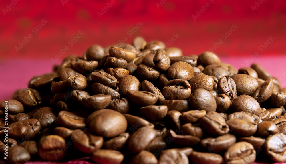 Naklejka premium Coffee grains