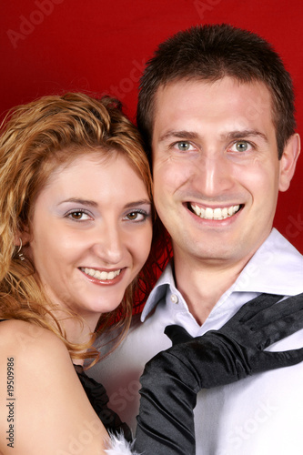 Smiling young couple