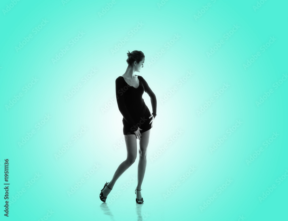 Outlines of a beautiful young woman Outlines of a beautiful young woman