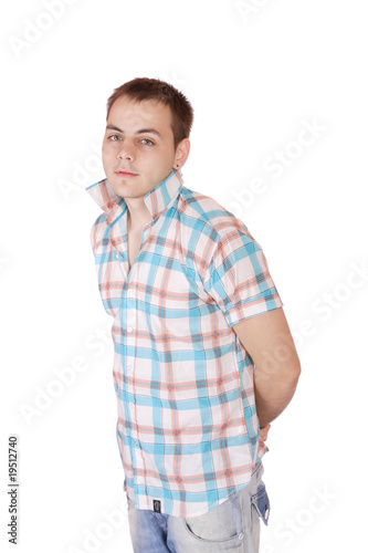 happy young casual man portrait