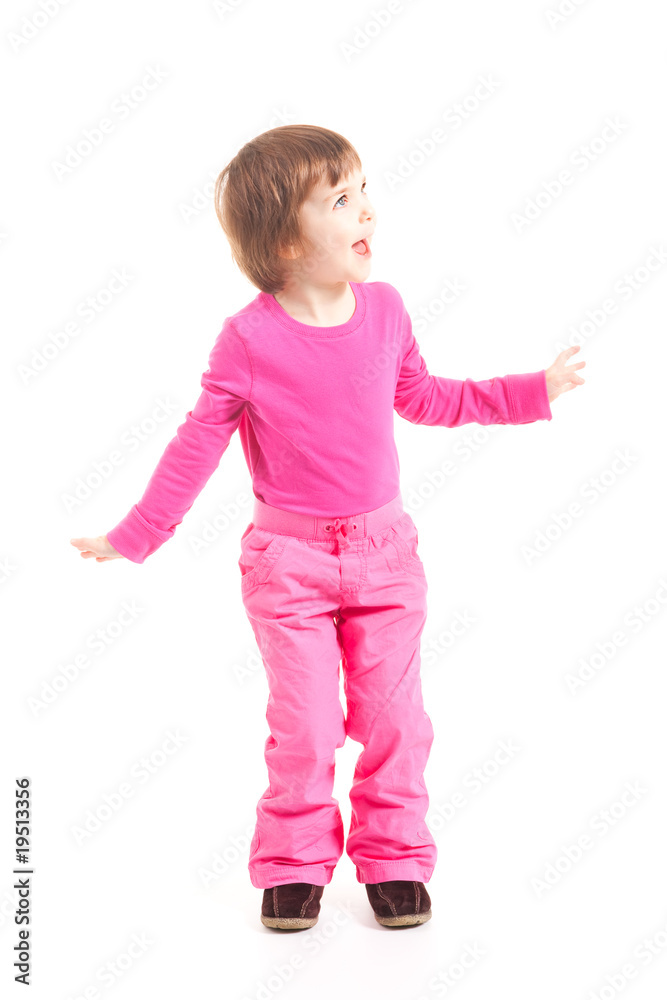 Little girl in pink Little girl in pink