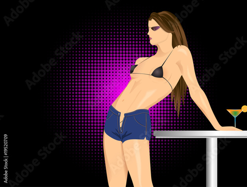 Party background. Template flyer for party