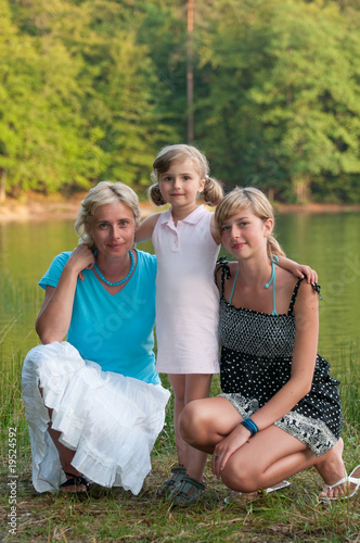 Family summer portrait photo