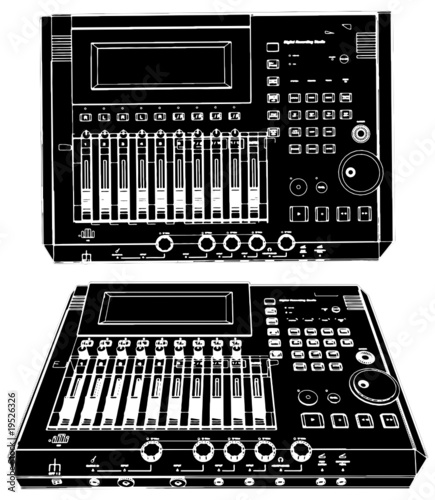 Dj Mixer Vector 01
