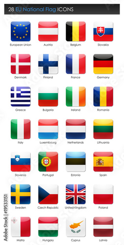 28 EU Countries National Flag - Square Icons Free Download 28 EU Countries National Flag - Square Icons - GFXLoad