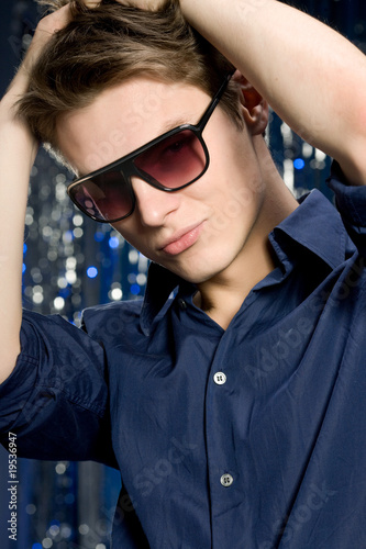 Handsome man in sunglasses