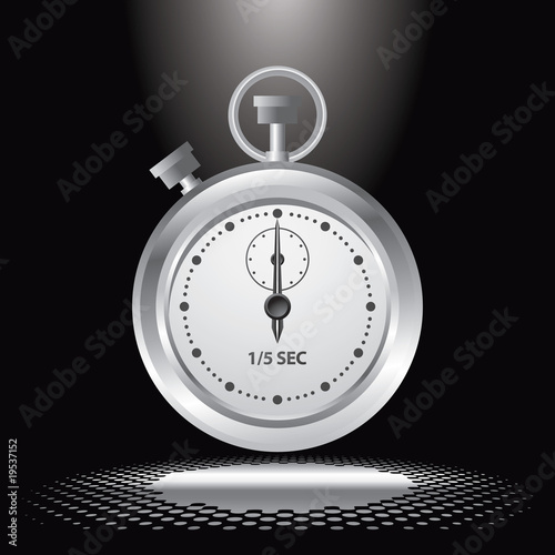 stop watch under spotlight