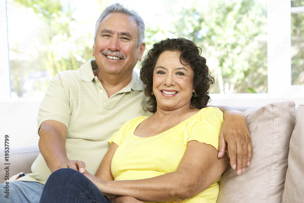 Senior Couple Relaxing At Home Together Senior Couple Relaxing At Home Together