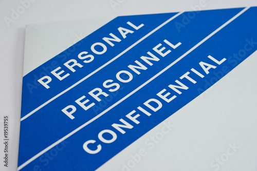 Confidential White Folder