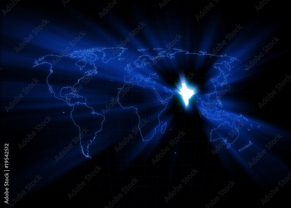 World Map - India World Map - India