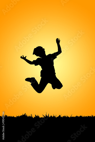 Boy jumping