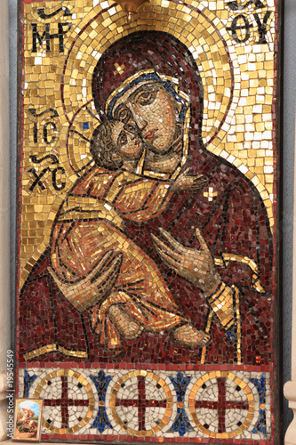 Icon of Mary in Temple of Pokrova na Nerli