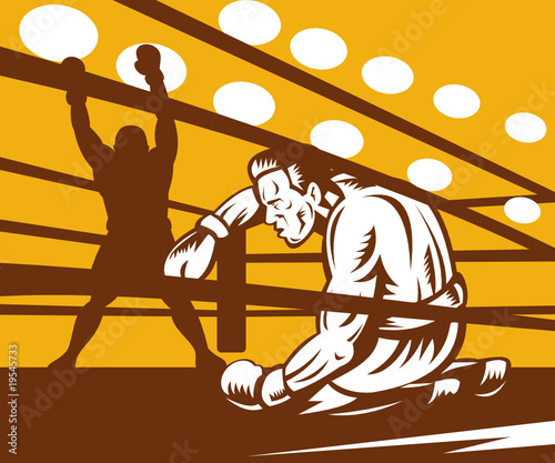 Boxer down after knockout