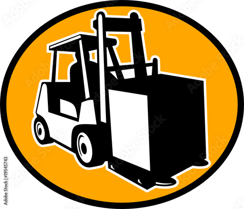 Forklift truck and operator
