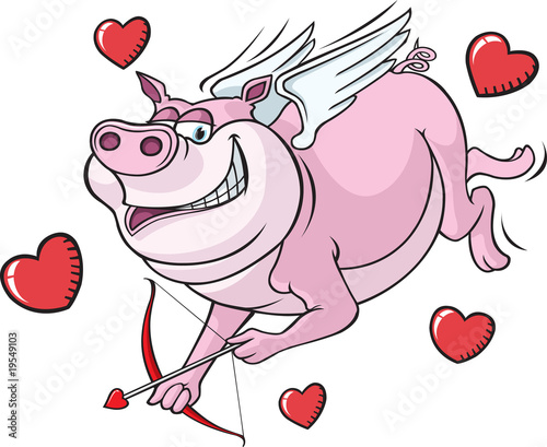 Flying Cupid Pig