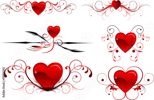 coeurs rouges
