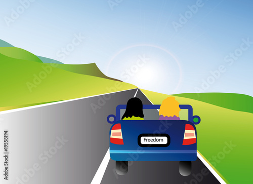 car in landscape