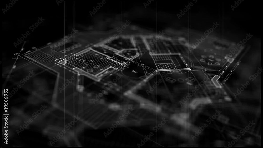 abstract architecture background: house plan