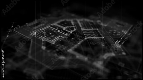 abstract architecture background: house plan