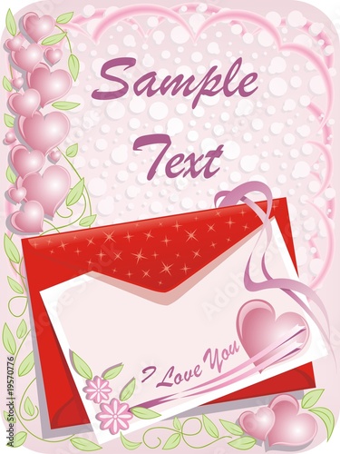 Amore Cartolina d'Auguri-Love Card-Carte d'Amour-Vector