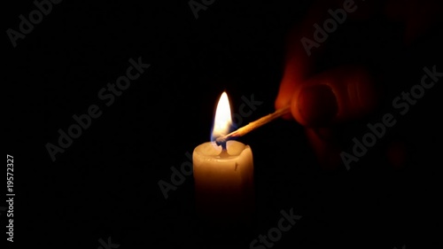 light a candle, and extinguish
