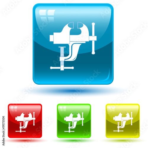 vector icon of clamp