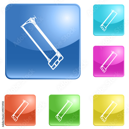 vector icons of hacksaw