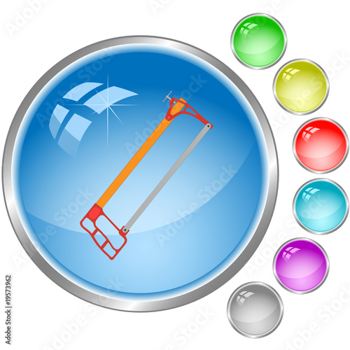 vector icon of hacksaw