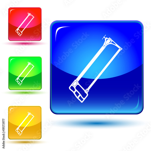 vector icon of hacksaw